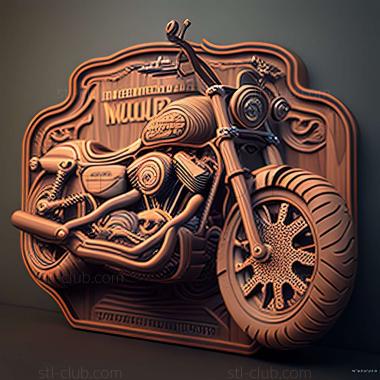 3D модель Harley Davidson 1200 Custom (STL)